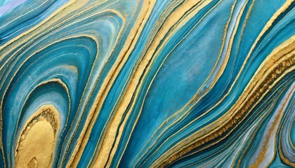 abstract marble marbled ink painted painting texture luxury background banner blue waves swirls gold painted splashes