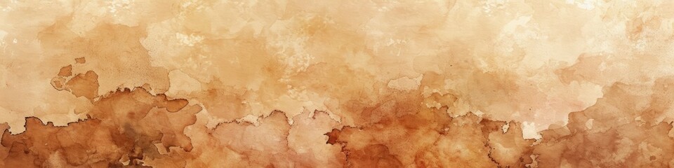 Abstract watercolor background in shades of brown