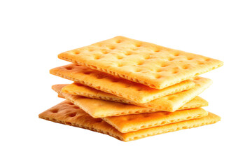 Saltine Crackers Isolated On Transparent Background