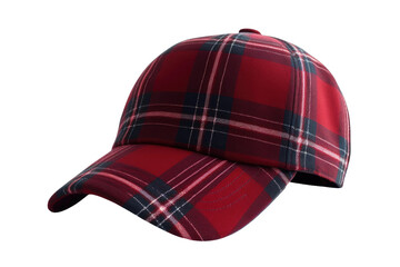 Tartan Cap Style Isolated On Transparent Background