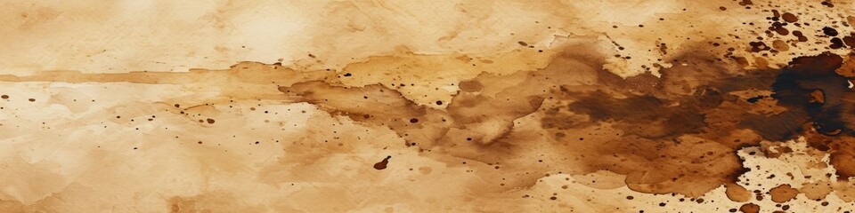 Brown watercolor texture background with abstract design