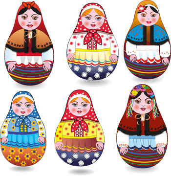 Russian  souvenir matrioshka dolls