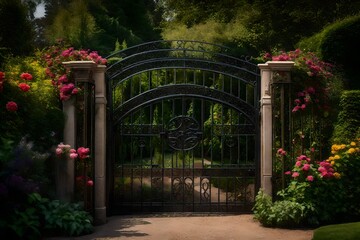 bridge in the park  Generated Ai