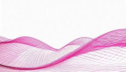 image of wavy pink lines on a white background