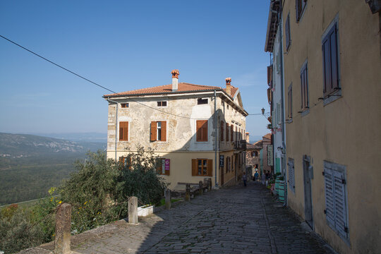 Street Scene, Motovun, Central Istria, Croatia