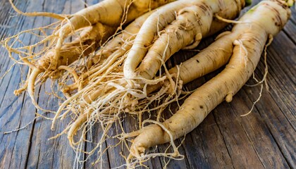 wild korean ginseng root wild ginseng can be processed to be red or white ginseng ginseng has been used in traditional medicine