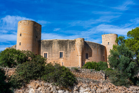 Bellver Castle, Palma, Mallorca, Balearic islands, Spain, Mediterranean