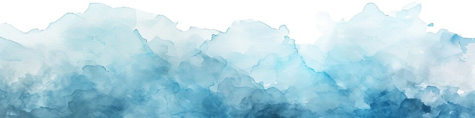 Light blue watercolor background with abstract design - obrazy, fototapety, plakaty
