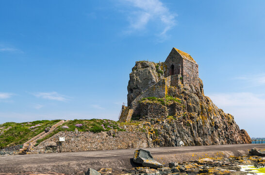 Chapel on the Hermitage Rock, Elizabeth Castle, Jersey, Channel Islands