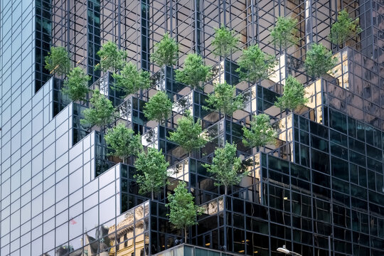 Architectural detail of Fifth Avenue, a major and prominent thoroughfare in the borough of Manhattan in New York City, New York