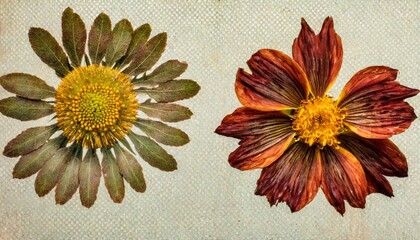 safflower isolated on transparent background old botanical illustration - obrazy, fototapety, plakaty