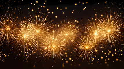 Beautiful creative holiday background with fireworks and sparkles