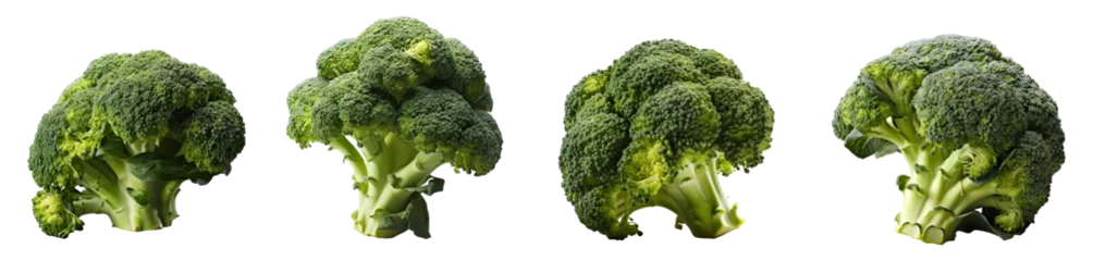 Foto op Plexiglas broccoli set png. broccoli png. broccoli plant isolated. broccoli flat lay png. Brassica oleracea. organic broccoli plant png. fresh ripe vegetable © Divid