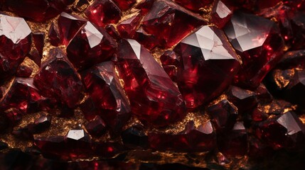 A vibrant and vivid garnet gemstone texture, showcasing rich green hues and intricate details, perfect for adding opulence to digital designs. - Generative AI