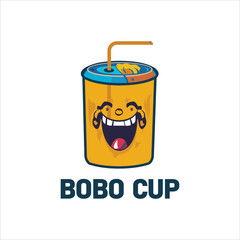 bobo cup logo, brand, cup of coffee or bobo