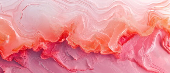 Abstract liquid, peach fuzz color