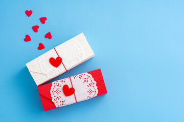 プレゼントとハートのイメージ