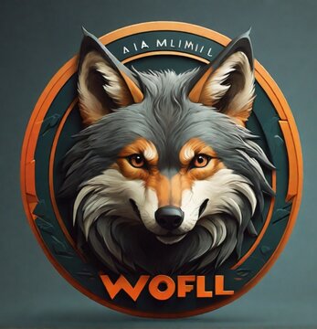 Logo illustrion animail "wofl