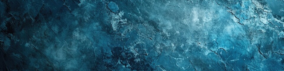 Blue grunge marble texture banner
