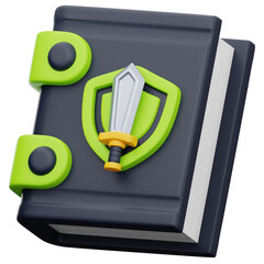 3D UI game asset set, vector button GUI interface design elements, mobile video app icon menu kit. 