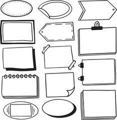 hand drawn note vectors fun
