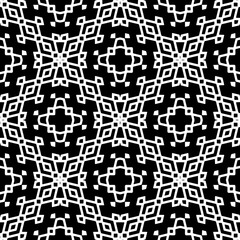 White background with black pattern. Seamless texture for fashion, textile design,  on wall paper, wrapping paper, fabrics and home decor. Simple repeat pattern.