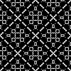 White background with black pattern. Seamless texture for fashion, textile design,  on wall paper, wrapping paper, fabrics and home decor. Simple repeat pattern.