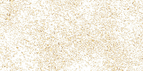 Abstract doted and confetti golden glitter and zigzag ribbon particles splatter on transparent background. Luxury golden glitter confetti that floats down falling bokeh celebration background.