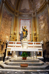 interior of the church of saints peter and apostles (matrix church or cathedral) Galatina Italy