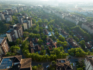 Fototapeta na wymiar Beautiful houses in Hainan province,China