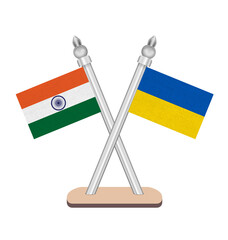 india ukraine flag