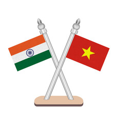 india vietnam flag