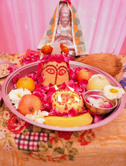 Jhulelal jayanti, Cheti Chand is a festival, the beginning of the Lunar Hindu New Year for Sindhi Hindus stock images 