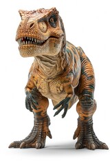 Fearsome dinosaur, a monstrous Jurassic predator with sharp claws, embodies prehistoric horror and...