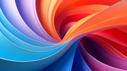 Abstract art swirl rainbow colorful background