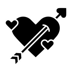 Arrow Through Heart Icon

