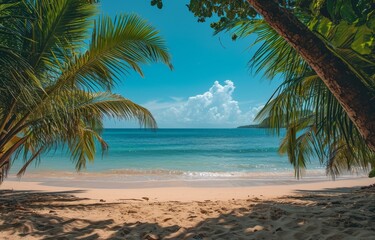 palm tree on the beach