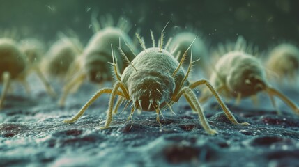 Dust mites: These are microscopic creatures that live in dust and can cause allergies in some people. House dust mite allergy
