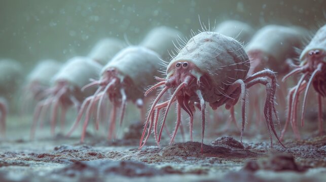 Dust mites: These are microscopic creatures that live in dust and can cause allergies in some people. House dust mite allergy