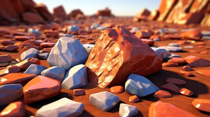 Rock clay material pixar soft colour UHD wallpaper