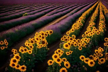 background with rings  Generated Ai