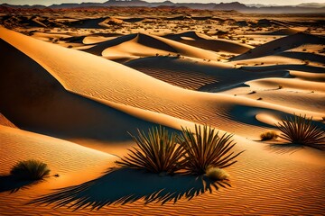 sunset on the beach  Generated Ai