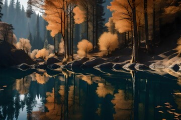 icicles on the roof  Generated Ai