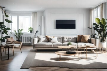 Obraz na płótnie Canvas living room interior Generated Ai