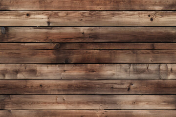 Seamless Old wooden horizontal tiled planks. Generative AI.
