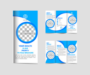Tri Fold Brochure  Creative Medical Treatment Health Care Template