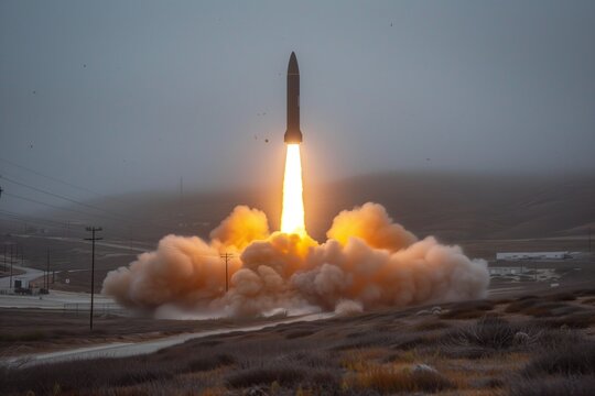 weapon ballistic missile, illustration