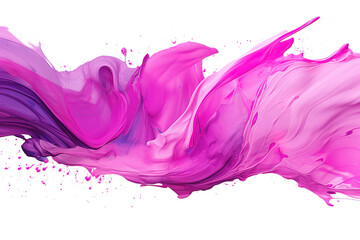 a pink abstract watercolor splashes background design wallpaper isolated on a Transparent background. Generative AI