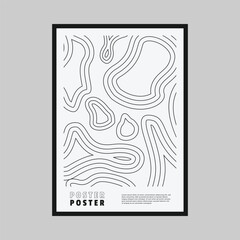 White smooth pattern poster vector monochrome design