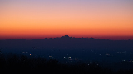 tramonto sul Monviso
